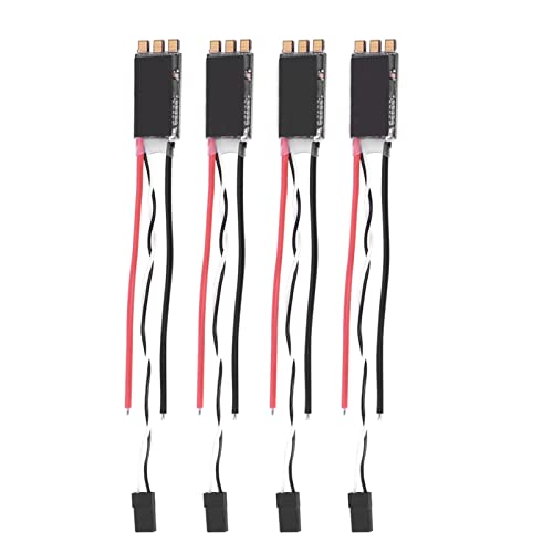 SPYMINNPOO 4PCS 30A ESC 2-6s Bürstenlose Elektronische Geschwindigkeitsregler, Upgrade-Komponenten, die für FPV-Multicopter & Quadcopter Kompatibel Sind (Black) von SPYMINNPOO