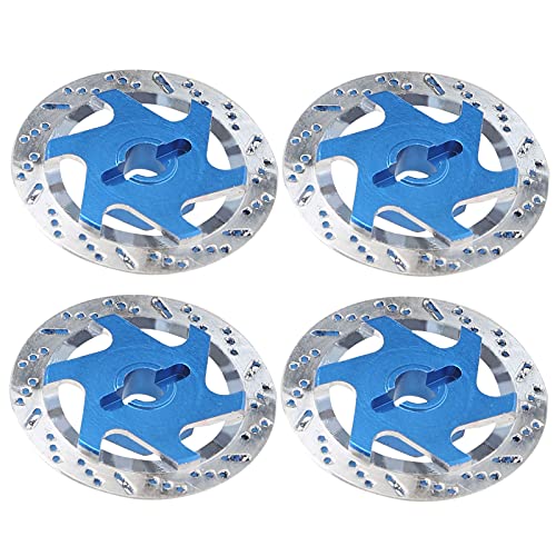 SPYMINNPOO 4PCS Universal Aluminiumlegierung RC -Autorbremsscheiben -Hex -Adapter, die mit 1/10 Skala Fernbedienungssteuerwagen -Trucks (Silber) Kompatibel Sind (Dunkelblau) von SPYMINNPOO