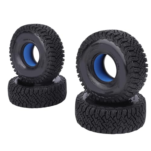 SPYMINNPOO 4pcs 1,9 -Zoll -RC -Reifen, Stoßdämpfung Sechskantrad Rims Gummi -Reifen für KO3 Crawler Car 1/10 Geeignet von SPYMINNPOO
