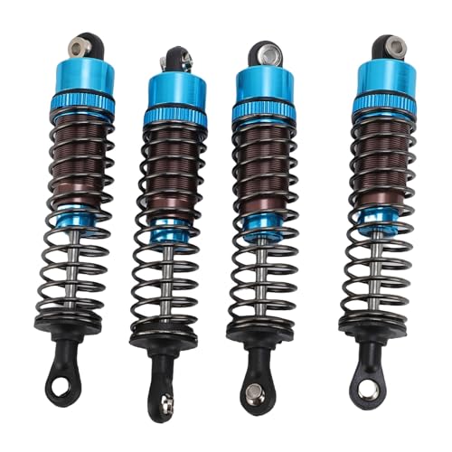 SPYMINNPOO 4pcs 85 Mm Öldruckschock -Kits, Aluminiumlegierung RC -Auto -Suspension -Upgrade -Kit für 1 10 -Skala -Off -Straßenfahrzeuge (Blue) von SPYMINNPOO