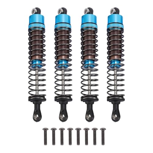 SPYMINNPOO 4pcs RC -StoßDämpfer Dämpfer -Set, Aluminiumlegierung Hydraulisch 100 Mm für 1/10 RC -Auto mit Schrauben (Blue) von SPYMINNPOO