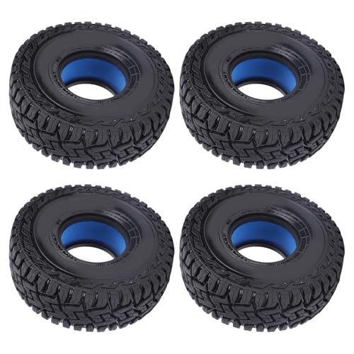 SPYMINNPOO 4pcs RC Wheel Tire, 1,9 Zoll Hochleistungs -Gummi -Crawler -Reifenräder für SCX10 90046 W218 SPYMINNPOO 4pcs RC Wheel Tire, 1,9 Zoll Hochleistungs -Gummi -Crawler -Reifenräder für SCX10 90046 W218 von SPYMINNPOO