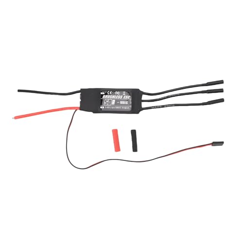 SPYMINNPOO 50A Bürstenloser ESC mit 4,0-mm-Bananenstopfen, 3-6s UBEC für RC-Flugzeuge Hubschrauber-Drohnen, Elektronische Geschwindigkeitsregelung für Bürstenlose Motoren von SPYMINNPOO