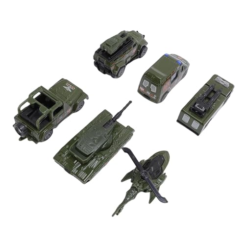 SPYMINNPOO 6 PCs Spielzeugautos Set, Metallsimulation Interactive Rückenfahrzeugspielzeug Pädagogische Spielautos für (Typ B) von SPYMINNPOO