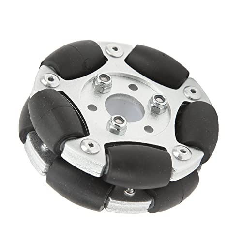 SPYMINNPOO 60 mm Aluminiumlegierung Omni Rad für Roboterauto -Spielzeug, 360 °Wrdation, 10 Gummiwalzen, Anti Slipping, Roboterzubehör SPYMINNPOO 60 mm Aluminiumlegierung Omni Rad für Roboterauto -Spielzeug, 360 °Wrdation, 10 Gummiwalzen, Anti Slipping, Roboterzubehör von SPYMINNPOO