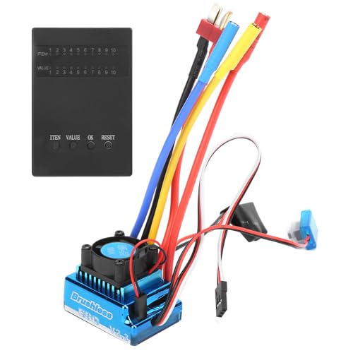 SPYMINNPOO 80A Bürstenloser Elektrogeschwindigkeit Controller, 80A Bürstenloser ESC Leichtprogrammierkarten Kit für 1/10 1/12 Fernbedienungsauto -Crawler -Boot SPYMINNPOO 80A Bürstenloser Elektrogeschwindigkeit Controller, 80A Bürstenloser ESC Leichtprogrammierkarten Kit für 1/10 1/12 Fernbedienungsauto -Crawler -Boot von SPYMINNPOO