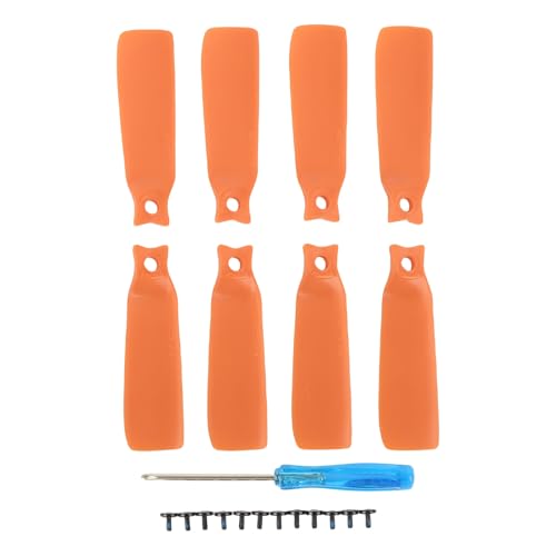 SPYMINNPOO 8pcs Drohnenpropellerblätter Set, 4022f Farbflügel Ersatz Ersatzteile Zubehör Kompatibel mit Flip -Drohnen (ORANGE) von SPYMINNPOO