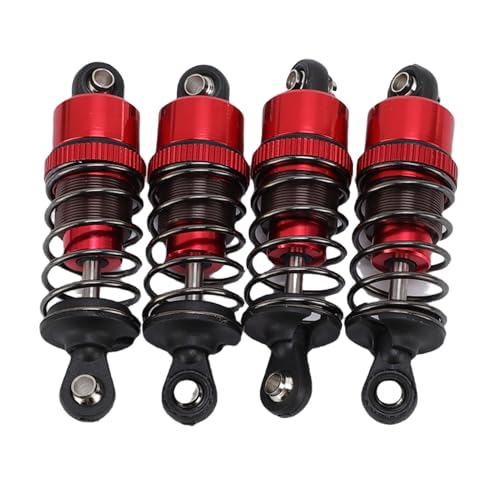 SPYMINNPOO 95 Mm ölgefüllte RC-Stoßdämpfer, 4-teiliges Set für RC-Autos Im Maßstab 1/10, Hochleistungs-Fahrwerks-Upgrade (Rot) von SPYMINNPOO