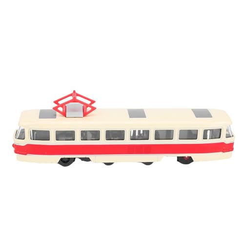 SPYMINNPOO Alloy -Zug -Modellspielzeug-, Licht- und Musik -Simulations -Zug mit Offener Tür, Interaktives Modell für Kinder (Red) von SPYMINNPOO