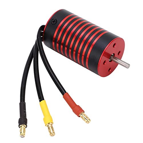 SPYMINNPOO Bürstenloser Motor für RC 2845, bürstenloser 4-poliger RC-Motor, bürstenloser Motor für Fitness-Trampolin für RC Auto 1/12 1/14 (2800 kV) von SPYMINNPOO