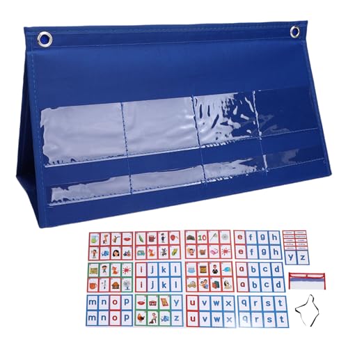 SPYMINNPOO CVC Word Building Pocket Chart, Phonics -Flash -Karten mit Mehr Als 100 Doppelseitigen Karten für Klassenzimmer oder Homeschool von SPYMINNPOO