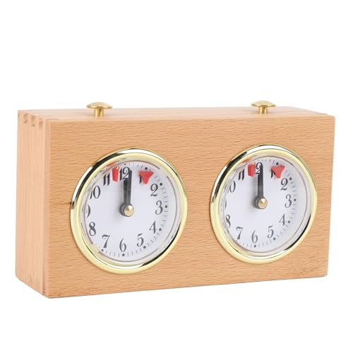SPYMINNPOO Chess Clock, Retro Style Wind Up Analog Timer Mechanischer Timer Wettbewerb Timing für Chinesisches Schach und Weiqi SPYMINNPOO Chess Clock, Retro Style Wind Up Analog Timer Mechanischer Timer Wettbewerb Timing für Chinesisches Schach und Weiqi von SPYMINNPOO