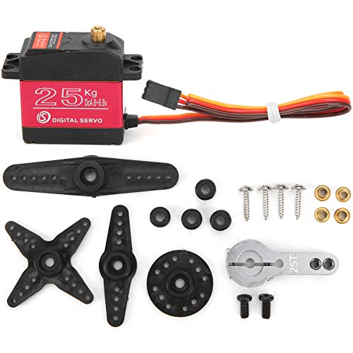 SPYMINNPOO DS3225MG 25KG Digitales Servo mit Hohem Drehmoment, Wasserdichtes RC-Servo mit Schneller Wärmeableitung, 1/8 1/10 1/12 RC-Auto von SPYMINNPOO