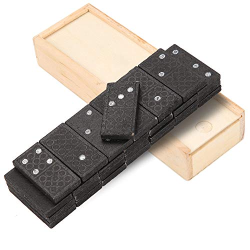 SPYMINNPOO Domino Spiel, 28-teiliges Dominosteine Set aus Holz Pädagogisches Kinderspielzeug Domino Steine Set für Erwachsene, Lernbrettspiel für Klassische Brettspiele SPYMINNPOO Domino Spiel, 28-teiliges Dominosteine Set aus Holz Pädagogisches Kinderspielzeug Domino Steine Set für Erwachsene, Lernbrettspiel für Klassische Brettspiele von SPYMINNPOO