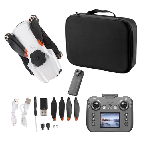 SPYMINNPOO Drohne mit Kamera, FPV Dual Camera Foldable RC Quadcopter mit Bürstenloser Motorhöhe Halten Sie eine Schlüsselrückgabe -App -Steuerung für Luftfotografie (Einzelne Batterie) von SPYMINNPOO