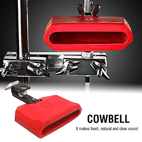SPYMINNPOO Drum Stick Cowbell Leichtes ABS -Kunststoff Clear Sound Percussion Accessoire für Drumliebhaber und Babyausbildung (Rot) von SPYMINNPOO