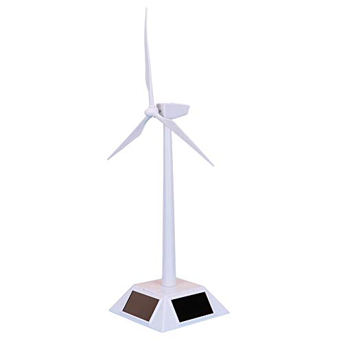 SPYMINNPOO Elektrisches Windmühlen-Modell, Mini-Wind- Intelligentes 3-Blatt-Solar-Windmühlen-Windrad-Modell-Spielzeug von SPYMINNPOO