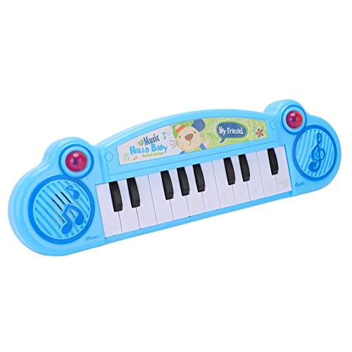 SPYMINNPOO Elektronische Orgel, Elektronische Klaviertastatur für, 12 Tasten, Elektronische Orgel, Musikinstrument, Spielzeug für ab DREI Jahren (Blau) von SPYMINNPOO