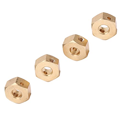 SPYMINNPOO Exquisites Erscheinungsbild RC Messing Hex Adapter Stabile Verlängerung für Axiale SCX10 III AXI03007 RC -Autoteile (6MM) von SPYMINNPOO