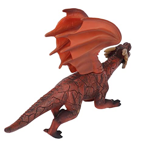 SPYMINNPOO Feury Dragon Figur Spielzeug Lebensechter Aussehen Flexibler Unterkiefer für über 3, Ideale Geburtstagsnahrehabung von SPYMINNPOO