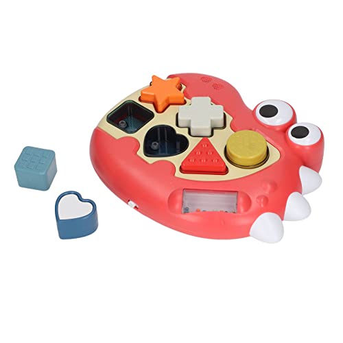 SPYMINNPOO Formenauswahl für die Kleinsten, Entwickeln Sie Intelligenz Spielzeug zur Früherziehung mit Lichtgeräuschen für Kleinkinder (rot) von SPYMINNPOO