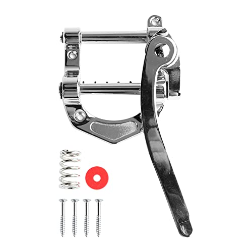 SPYMINNPOO Gitarren-Tremolo-Vibrato-Steg-Saitenhalter, Silbernes Metall-Tremolo-Werkzeug-Zubehör, Flach für Teles, SG, E-Gitarren, Chrom SPYMINNPOO Gitarren-Tremolo-Vibrato-Steg-Saitenhalter, Silbernes Metall-Tremolo-Werkzeug-Zubehör, Flach für Teles, SG, E-Gitarren, Chrom von SPYMINNPOO