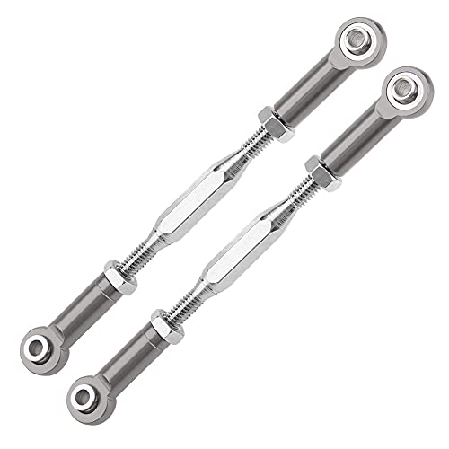 SPYMINNPOO Hochwertige CNC -Aluminium -Legierungsstäbe für Slash 1/10 Skala RC Truck Grau Rot Blau für RC Enthusiasten (SLA013T Titaniumgrau) von SPYMINNPOO