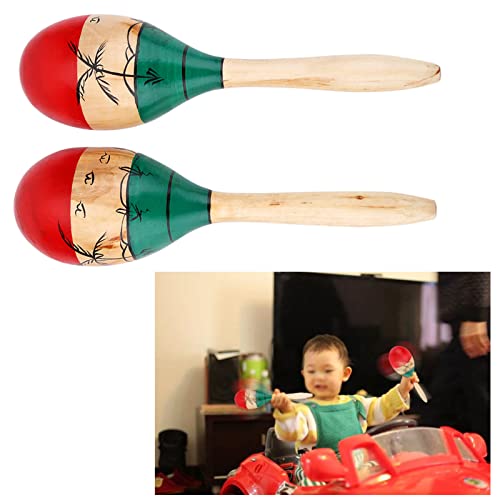 SPYMINNPOO Hölzerne Percussion Maracas für Kinder, Farbiges Musikspielzeug für Kinder, Entwickeln Rhythmus - und Koordinationsfähigkeit, Ideal für Partys und Spiele SPYMINNPOO Hölzerne Percussion Maracas für Kinder, Farbiges Musikspielzeug für Kinder, Entwickeln Rhythmus - und Koordinationsfähigkeit, Ideal für Partys und Spiele von SPYMINNPOO
