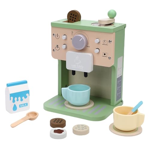 SPYMINNPOO Kaffeemaschine Spielzeug, Kleinkind Playset Imaginative Spielzeug to und Totzutieren Küchenaccessoires für Mädchen von SPYMINNPOO