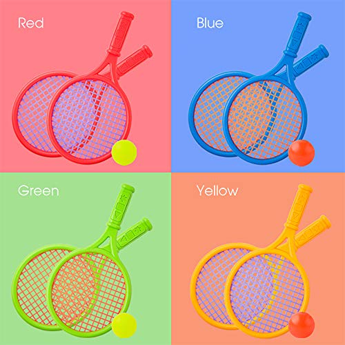 SPYMINNPOO Kids Tennisschläger Set, Premium -Bauch -Körper, Komfortable Griffe, Ideales für Jungen und Mädchen, Ideal für Tennis, Lustiges Tennis für mit Bällen (Rot) von SPYMINNPOO