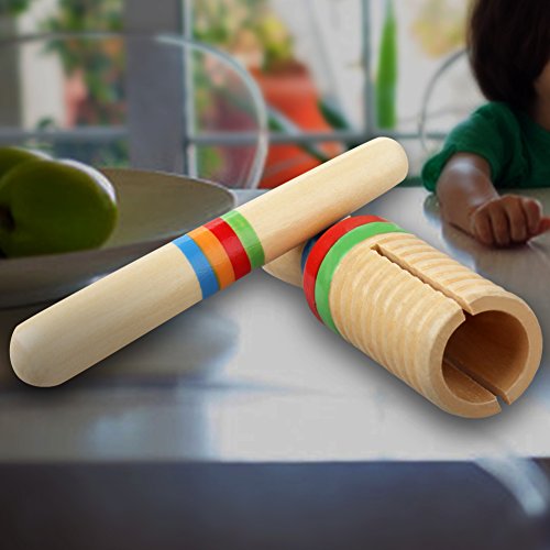 SPYMINNPOO Kinder Guiro Holzkrähen -Sound -Spielzeug Percussion Musical Instrument für Frühe Bildung Solid Holz SPYMINNPOO Kinder Guiro Holzkrähen -Sound -Spielzeug Percussion Musical Instrument für Frühe Bildung Solid Holz von SPYMINNPOO