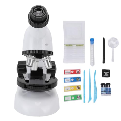 SPYMINNPOO Kindermikroskop-Kit 1200x Vergrößerung, Spielzeug für mit Schadensleuchten, LED-LICHTE & Labe-Tools-Werkzeuge, Educational Stem Streat Gaben Gäste, LED-Labe-Labe-Tools-GIFFEN von SPYMINNPOO