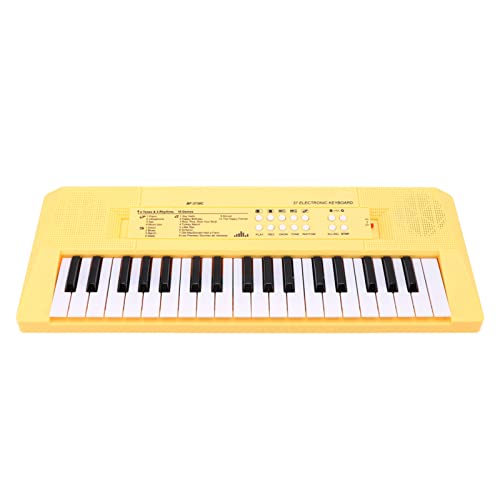 SPYMINNPOO Kindertastatur Klavier Elektronisches Tastaturspielzeug, Klaviertastatur Lernspielzeug für Anschluss Fernbedienung Auto Antriebswelle für 1/10 Klaviere und Tastaturen (Yellow) von SPYMINNPOO