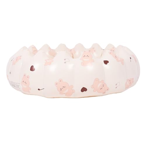 SPYMINNPOO Kleiner Aufblasbarer Pool, Verdickter PVC -Material, Tragbarer Blow -Up Ballgrubenpool für Kleinkindschwimmparty Innen Im Freien, PVC Material, Aufblasbarer Pool für Kleinkind (Hase) von SPYMINNPOO