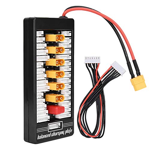 SPYMINNPOO LiPo Parallel Charging Board, Multi 2S Bis 6S Parallel Balanced Charge Board XT60 Plug Battery Ladeplatte für RC Akku von SPYMINNPOO