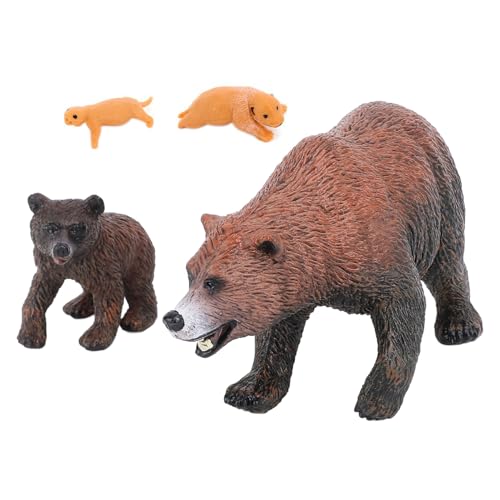 SPYMINNPOO Lifelike Braunbärenmodell Set PVC Tierwachstumszyklus Spielzeug für Bildungslernen mit Detaillierten Phasen 4PCs SPYMINNPOO Lifelike Braunbärenmodell Set PVC Tierwachstumszyklus Spielzeug für Bildungslernen mit Detaillierten Phasen 4PCs von SPYMINNPOO