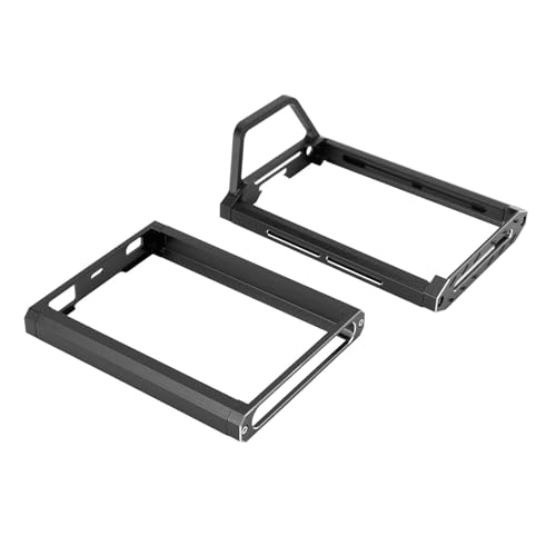 SPYMINNPOO Oberer und Unterer Schutz des RC-Senders, Halterung aus Metall, Kompatibel mit NB4 NB4 Pro für Sender-Upgrade-Teile (Black) von SPYMINNPOO