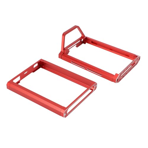 SPYMINNPOO Oberer und Unterer Schutz des RC-Senders, Halterung aus Metall, Kompatibel mit NB4 NB4 Pro für Sender-Upgrade-Teile (Rot) von SPYMINNPOO