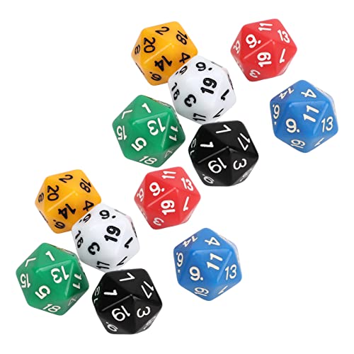 SPYMINNPOO Pädagogische 20 -seitige Würfel, die für Mathematik, 12PCS Farbenfrohe Unterrichtswürfel für Brettspiele und Digitaler Unterricht SPYMINNPOO Pädagogische 20 -seitige Würfel, die für Mathematik, 12PCS Farbenfrohe Unterrichtswürfel für Brettspiele und Digitaler Unterricht von SPYMINNPOO