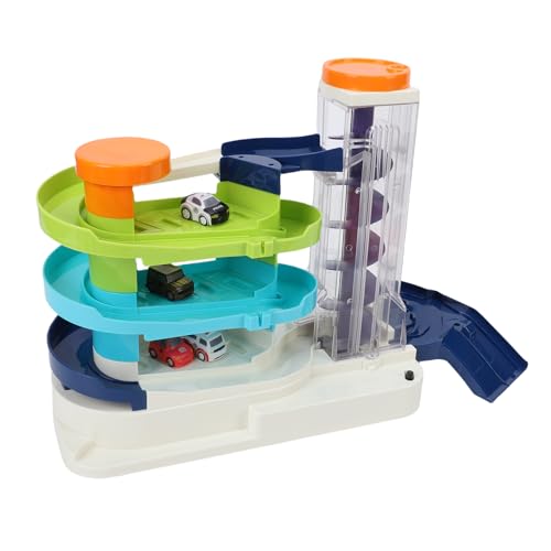 SPYMINNPOO Parkhaus-Spielzeug, mehrstöckige Rennbahn, Spielzeugautos, pädagogisches Spielset für Kinder, zur Förderung der Koordination von SPYMINNPOO