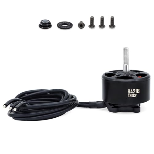 SPYMINNPOO Pinsel ohne Gegnermotor, 14 Pol 330 KV 560 KV RC -Elektromotor mit 6,0 Mm M6 -Welle 14AWG Silikondraht 670 Mm für Drohnenquadcopter (330 kV) von SPYMINNPOO