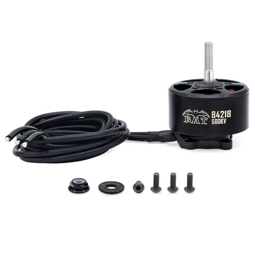 SPYMINNPOO Pinsel ohne Gegnermotor, 14 Pol 330 KV 560 KV RC -Elektromotor mit 6,0 Mm M6 -Welle 14AWG Silikondraht 670 Mm für Drohnenquadcopter (560kV) von SPYMINNPOO