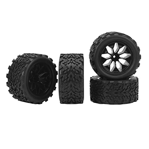 SPYMINNPOO Präzise RC -Gummireifen Starker Griff für 1/10 RC -Autos, Schwarzer Gummi Autoradreifen Ersatz für Stempel, Rustler, HPI, 4,6 Zoll Durchmesser 2,2 Zoll Breite SPYMINNPOO Präzise RC -Gummireifen Starker Griff für 1/10 RC -Autos, Schwarzer Gummi Autoradreifen Ersatz für Stempel, Rustler, HPI, 4,6 Zoll Durchmesser 2,2 Zoll Breite von SPYMINNPOO