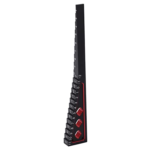 SPYMINNPOO Präzisionsfahrhöhe Gauge RC Height Mess Herrscher, Aluminiumlegiermaterial, Wesentliches Werkzeug für 1/8 1/10 RC -Auto -Enthusiasten (Schwarz Rot) von SPYMINNPOO