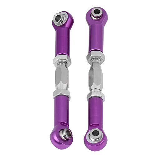 SPYMINNPOO Precision CNC Bearbeitete Lenkstangen für HSP RC -Auto -Upgrade Widerstand Gegen Verschleiß und Korrosion, Geeignet für Alle M3 Sechskantschrauben Geeignet (Purple) von SPYMINNPOO