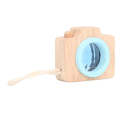 SPYMINNPOO Prisma Objektiv Spielzeug, Holzkamera Stil,Objektiv Spielzeug für Interessante Sicht (Blue) von SPYMINNPOO