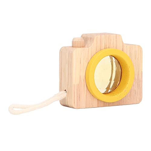 SPYMINNPOO Prisma Objektiv Spielzeug, Holzkamera Stil,Objektiv Spielzeug für Interessante Sicht (Yellow) von SPYMINNPOO