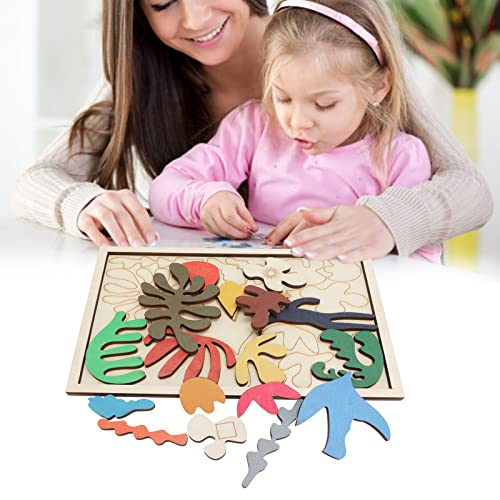 SPYMINNPOO Puzzle, Lindenholz-Spielzeug-Puzzle, Pädagogisch, Helle Farbe, Multi-Form-Puzzle, Bodenpuzzle für, Geschenke, Puzzles von SPYMINNPOO