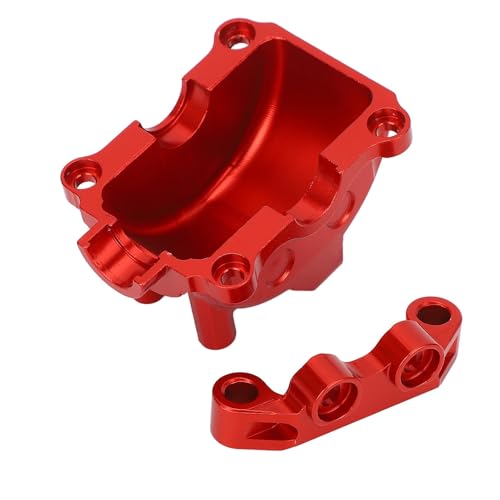 SPYMINNPOO RC -Autogetriebeabdeckung, Upper Arm für Aluminiumlegierung Metalldifferentialgehäuse für 1/10TT02/TT02T Fernbedienungsmodell (Rot) von SPYMINNPOO