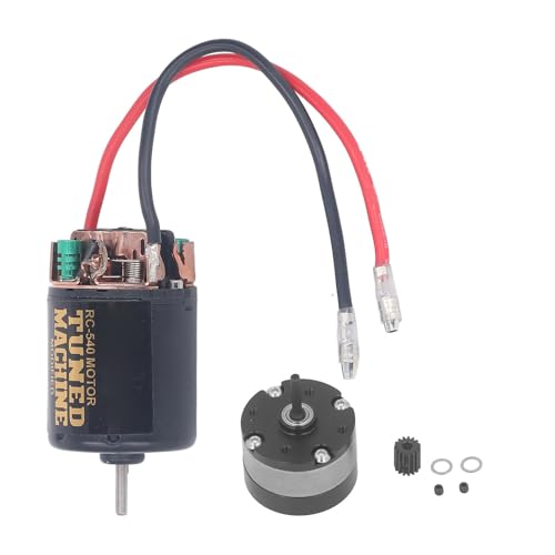 RC -Autogetriebemotor mit Montierung, 540 Gebürstetem Motor mit 1/3 Reduktionsplanetary Getriebe 15T Gang für 1/10 RC Crawler Car (13T) von SPYMINNPOO